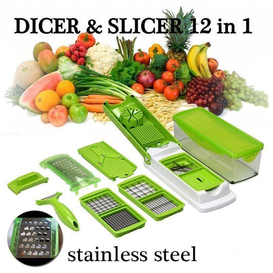 Vegetable Chopper 14 In 1 Multi Chopper, Veg Cutter, Multiple Functional One Piece Vegetable Chopper, 45% OFF