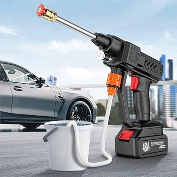 Automatic Cordless Wireless Car Wash Spray Gun High Pressure 48v Lithium Water Jet Foam Car Washer Gun. Sale 40% OFF