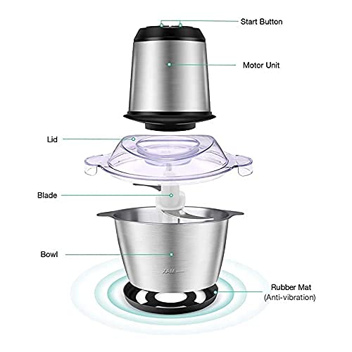 Electric Meat Grinder, Multi Function Stainless Steel Food Processor. 40% Off Buy Now.