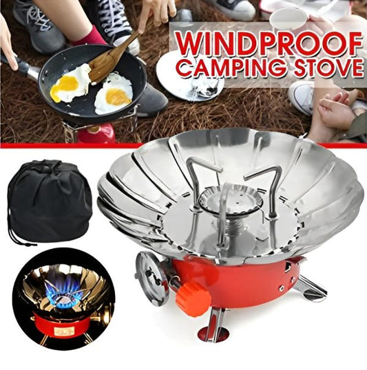 Outdoor Round Windproof Camping Stove | Mini Gas Stove For Camping And Cooking. 29% OFF